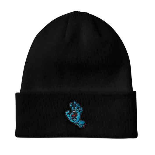 Santa Cruz Screaming Hand Long Shoreman Beanie (Black)