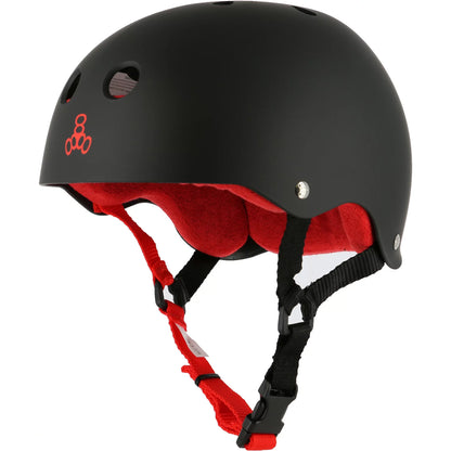 Triple 8 Sweatsaver Helmet - The Heed (Black/Red XXL)