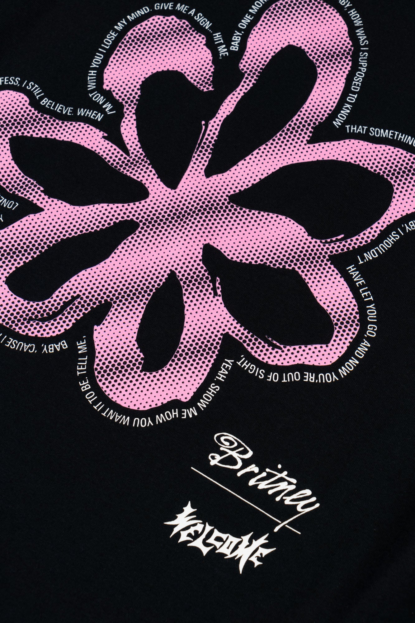 Welcome X Britney Spears Flower Tee (Black)