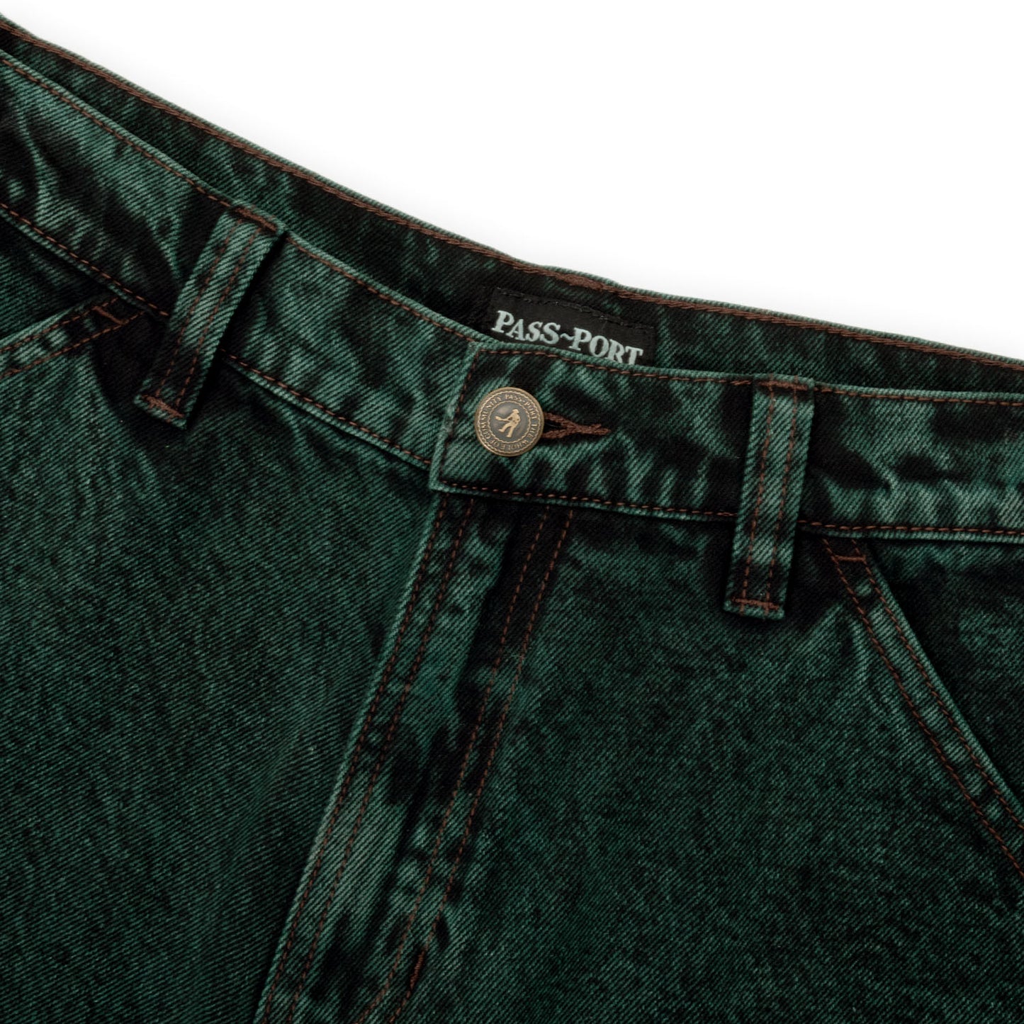 Pass~Port Worker Club Jean (Dark Green Over-Dye)