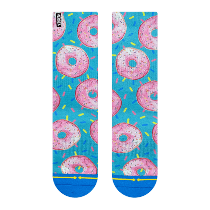 MERGE4 DONUT PASTRY CREW SOCKS WITH ART BY HANNA MINCK