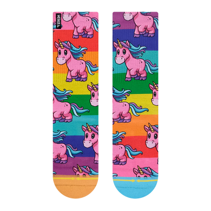 MERGE4 PRIDE UNICORN CREW SOCKS