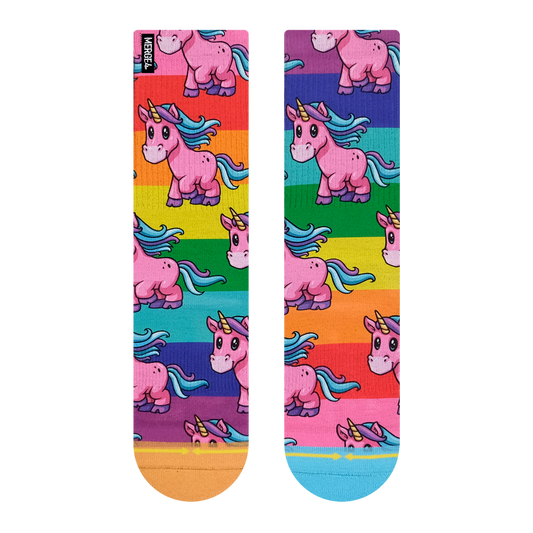 MERGE4 PRIDE UNICORN CREW SOCKS