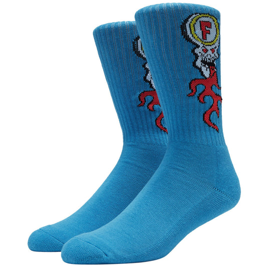 Skull Fire Crew Socks