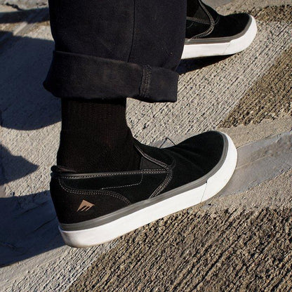 Emerica Wino G6 Slip-On Youth (Black/White/Gold)