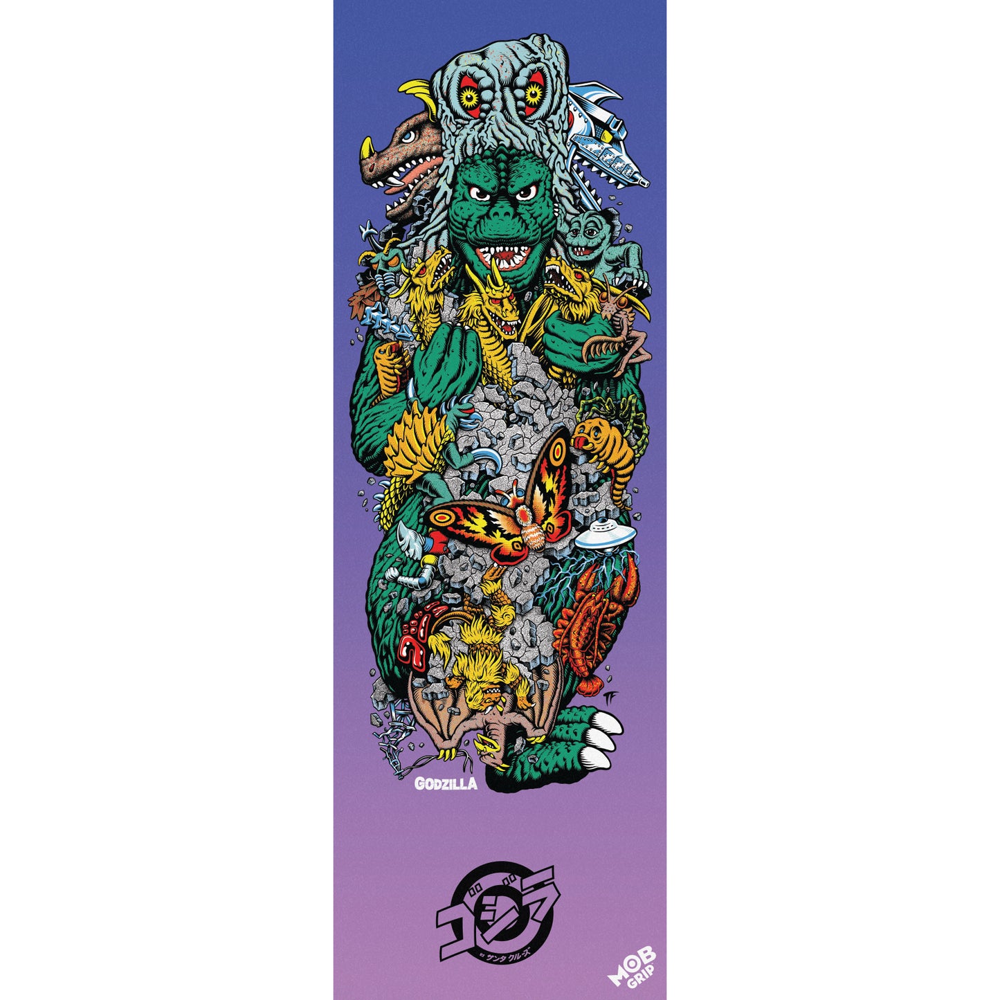 Godzilla Kaiju Roskopp Grip Tape Sheet (11 x 33)