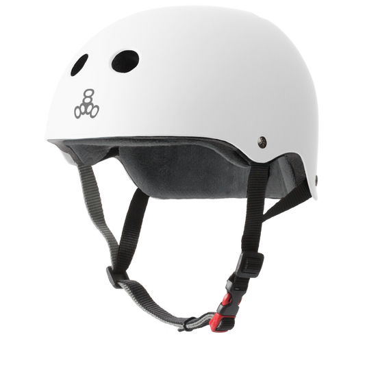 Triple 8 Certified Sweatsaver Helmet (Matte White)