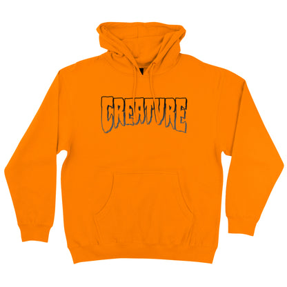 Creature Logo Outline Heavyweight Hoodie (Safety Orange)