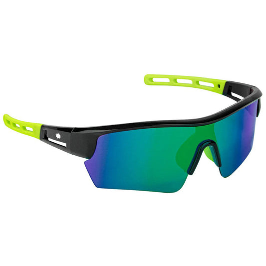 Waco Sunglasses (Black/Green Mirror)