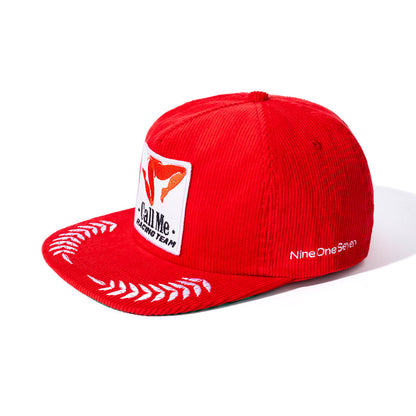 Nine One Seven Racing Team Red Corduroy Snapback