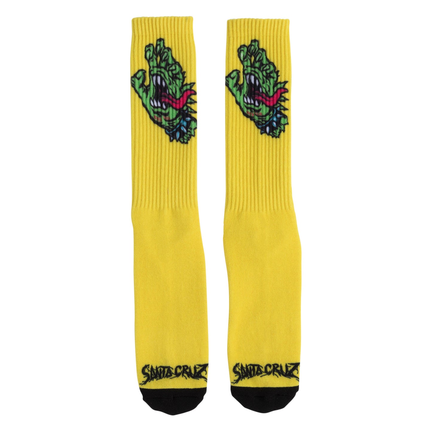 SANTA CRUZ MEEK OG SLASHER HAND CREW SOCKS (YELLOW)