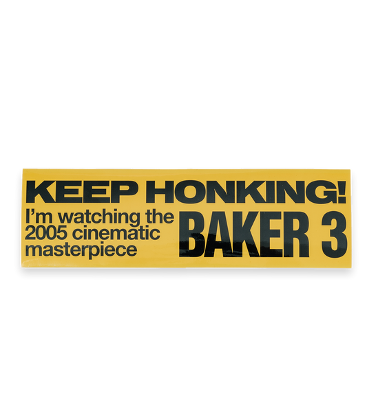 Baker 3 Bumper Sticker