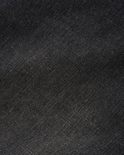 Wide Cut Denim Jeans (Streaky Black Wash)