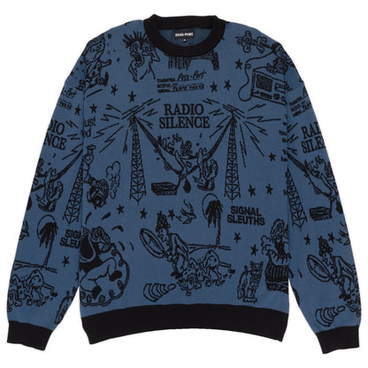 Eyeball Knit Sweater (Harbour Blue/Black)