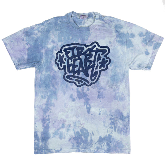 Stars Hand-Dyed Tee (Blue/Teal/Turquoise)