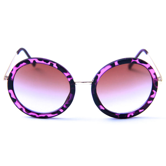 Square Sunglasses (Purple Tortoise)