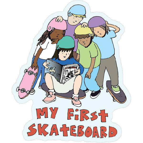 My First Skateboard Friends Sticker