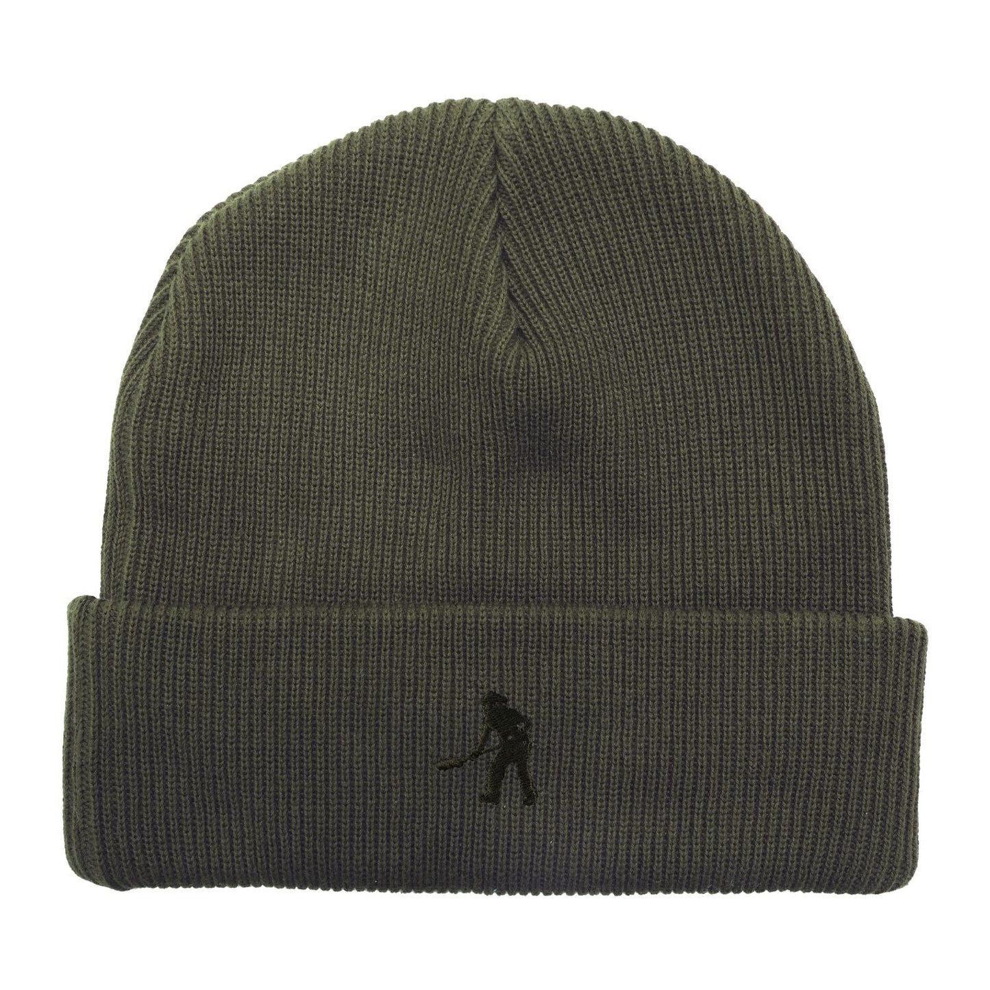 Solid Cotton Beanie (Dark Military)