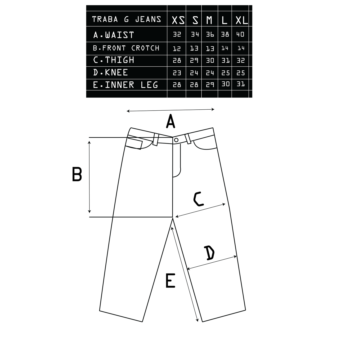 Traba G Baggy Denim Jeans