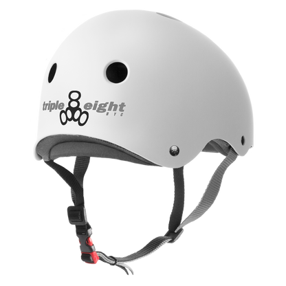 Triple 8 Certified Sweatsaver Helmet (Matte White)