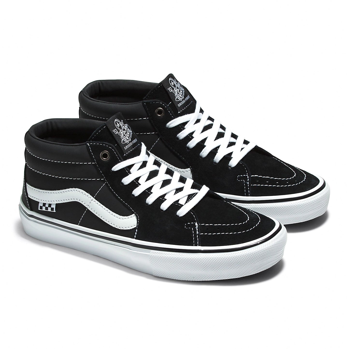 Vans Skate Grosso Mid (Black/White/Emo Leather)