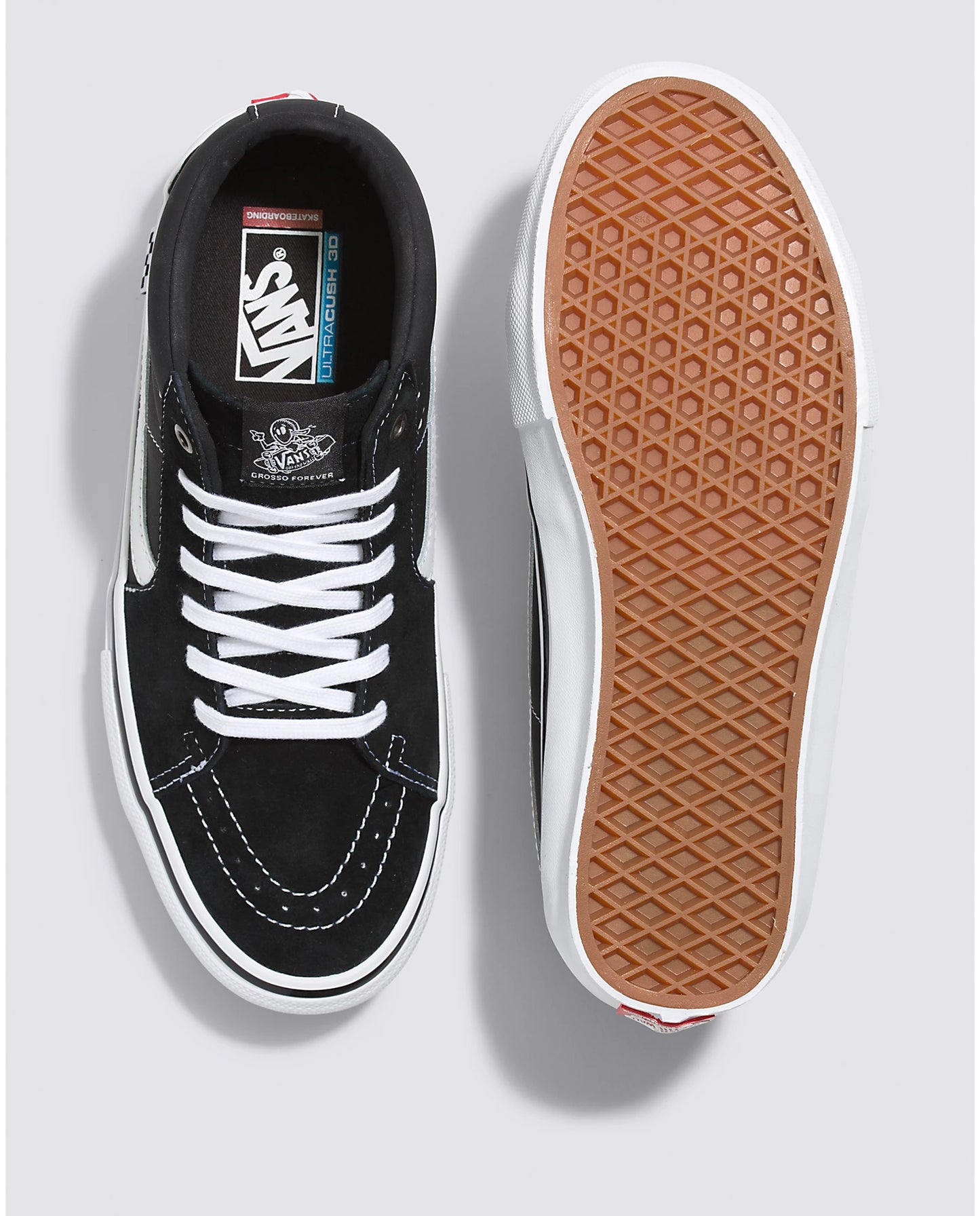 Vans Skate Grosso Mid (Black/White/Emo Leather)