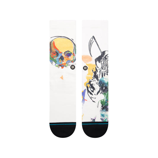 STANCE x NATHAN KOSTECHKO SICKLE POLY CREW SOCKS (VINTAGE WHITE)