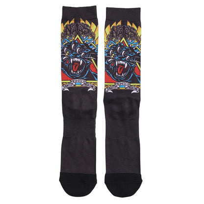 Santa Cruz Natas Screaming Panther Dress Socks (Black)