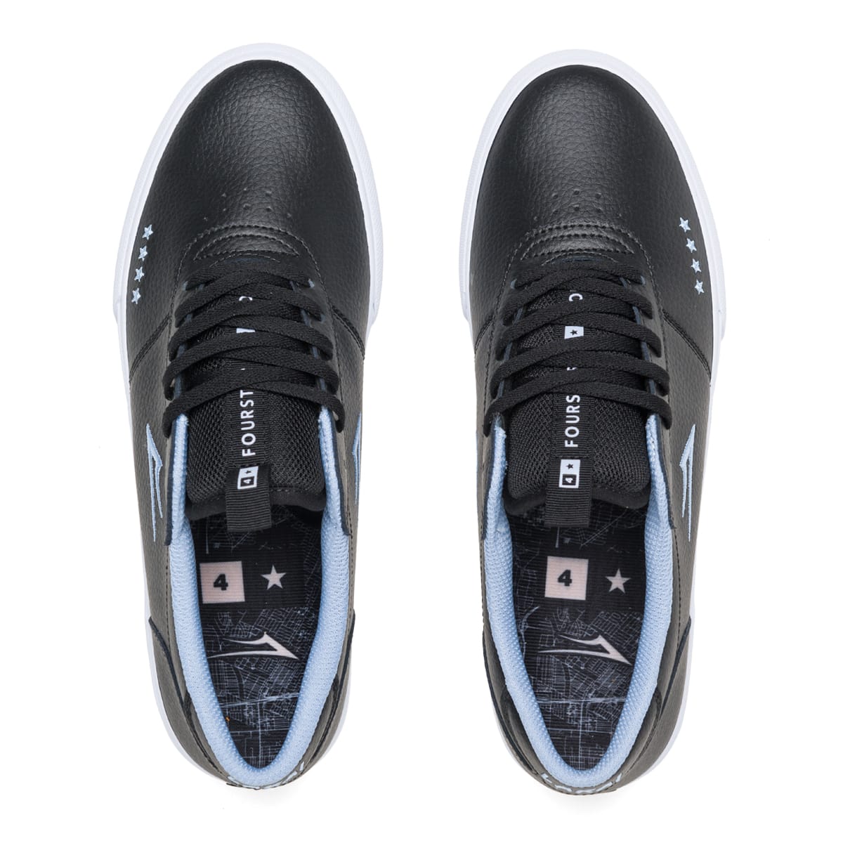 Lakai X Fourstar Manchester (Black/Pebble Leather)