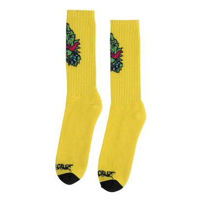 SANTA CRUZ MEEK OG SLASHER HAND CREW SOCKS (YELLOW)