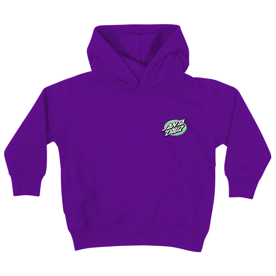 SANTA CRUZ OVAL DOT YOUTH MIDWEIGHT PULLOVER HOODIE - PURPLE