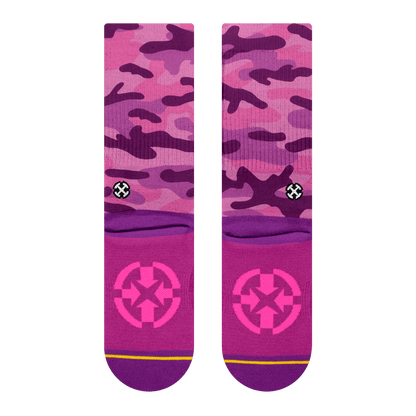 MERGE4 PINK CAMO CREW SOCKS