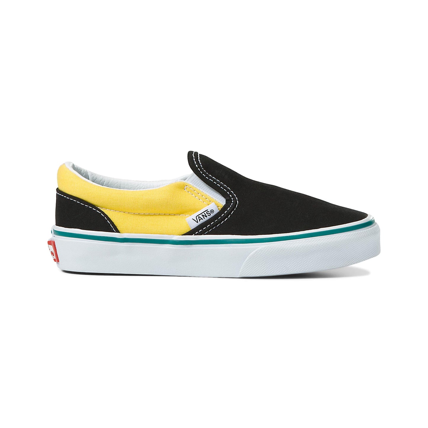 Vans Kids Classic Slip-On (Color Block Black/Multi)