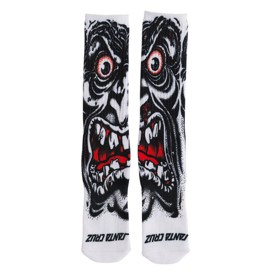 SANTA CRUZ ROSKOPP RACE SOCKS (WHITE)