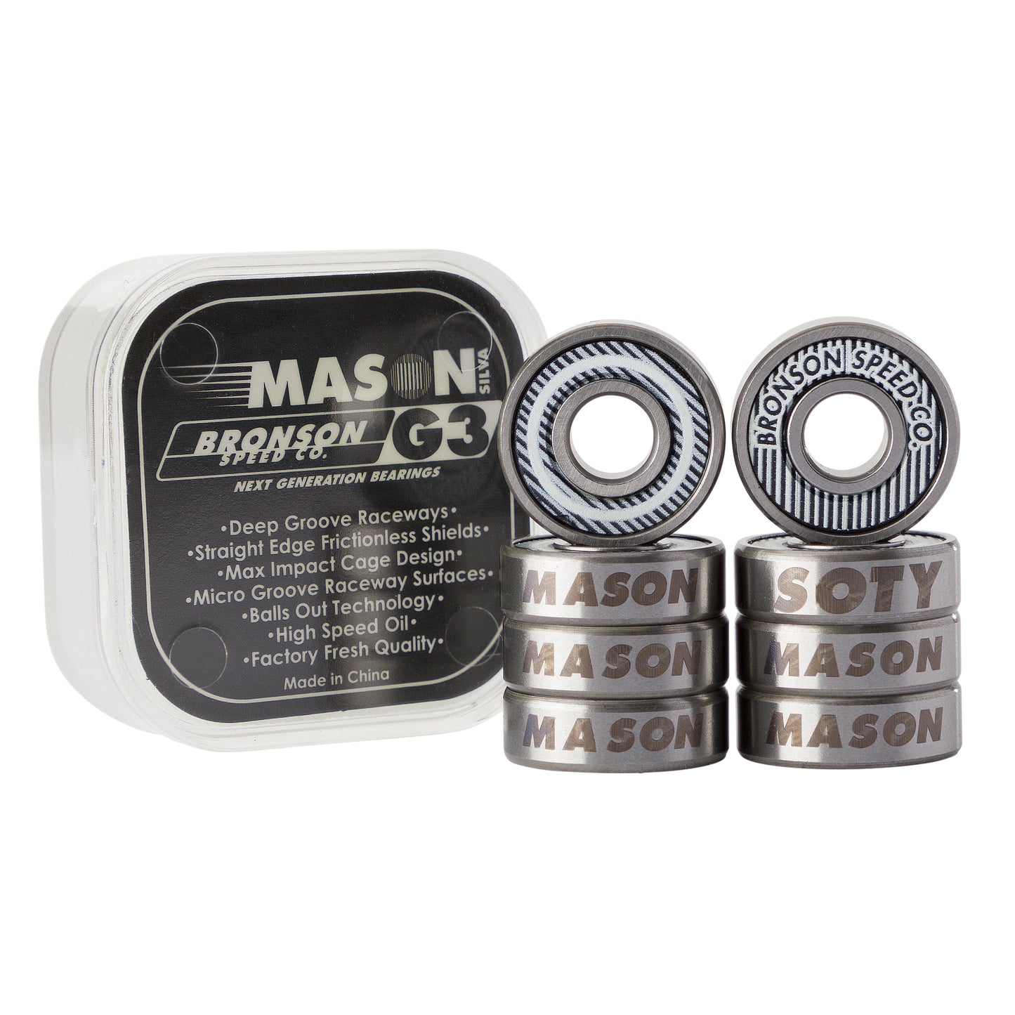 Bronson Mason Silva Pro G3 Skateboard Bearings