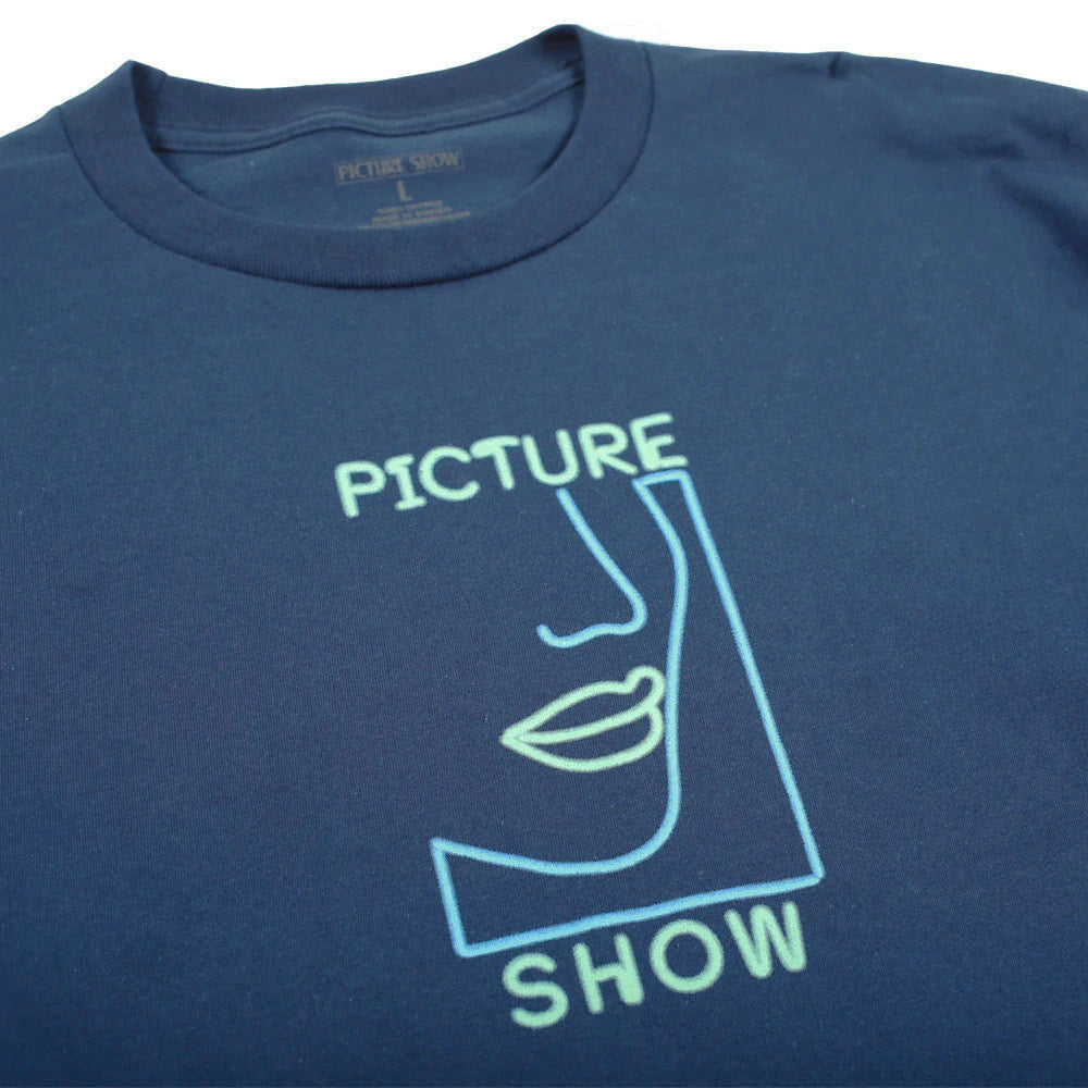 PICTURE SHOW NEON LONGSLEEVE TEE (SLATE)