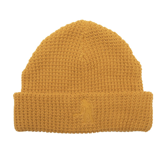 Pass~Port Organic Cotton Waffle Knit Beanie (Marigold)