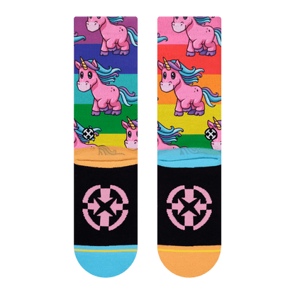 MERGE4 PRIDE UNICORN CREW SOCKS