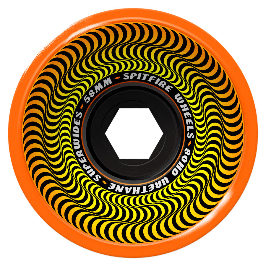 Spitfire 80HD Superwides Orange Wheels (58mm)