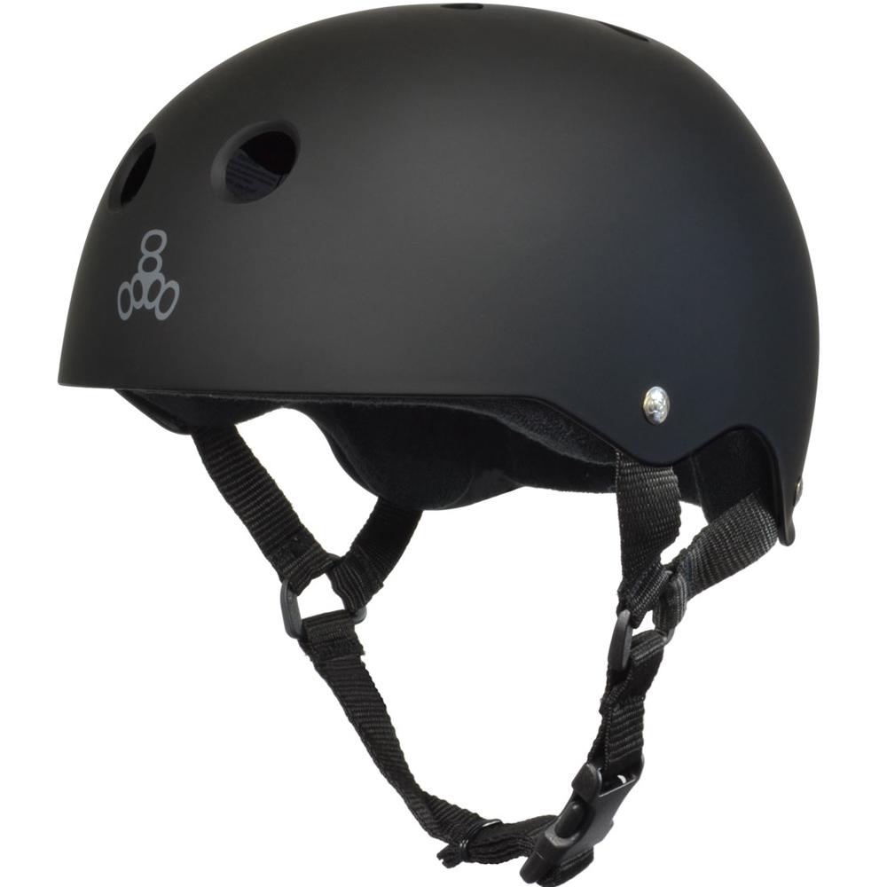 Triple 8 Sweatsaver Helmet (Black Rubber)