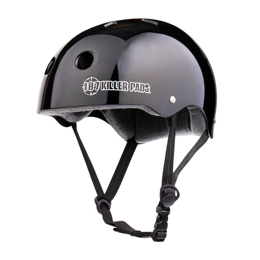 187 Pro Skate Helmet w/Sweatsaver Liner (Gloss Black)