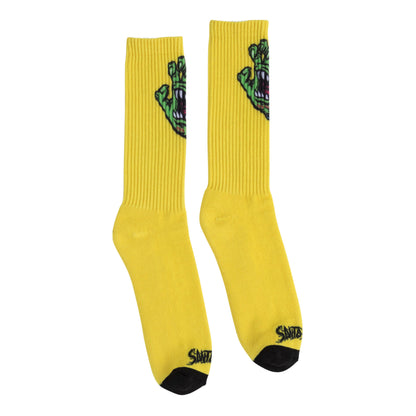 SANTA CRUZ MEEK OG SLASHER HAND CREW SOCKS (YELLOW)