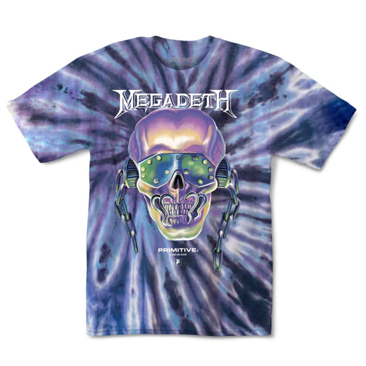 Primitive X Megadeth Rattlehead Tie Dye Tee *S*