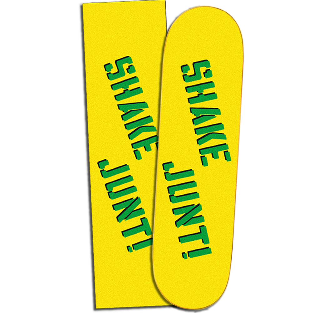 SHAKE JUNT YELLOW/GREEN GRIPTAPE SHEET (9" x 33")