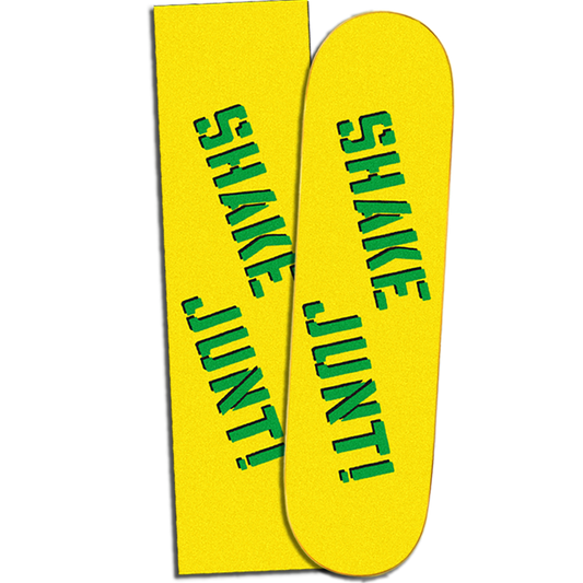 SHAKE JUNT YELLOW/GREEN GRIPTAPE SHEET (9" x 33")