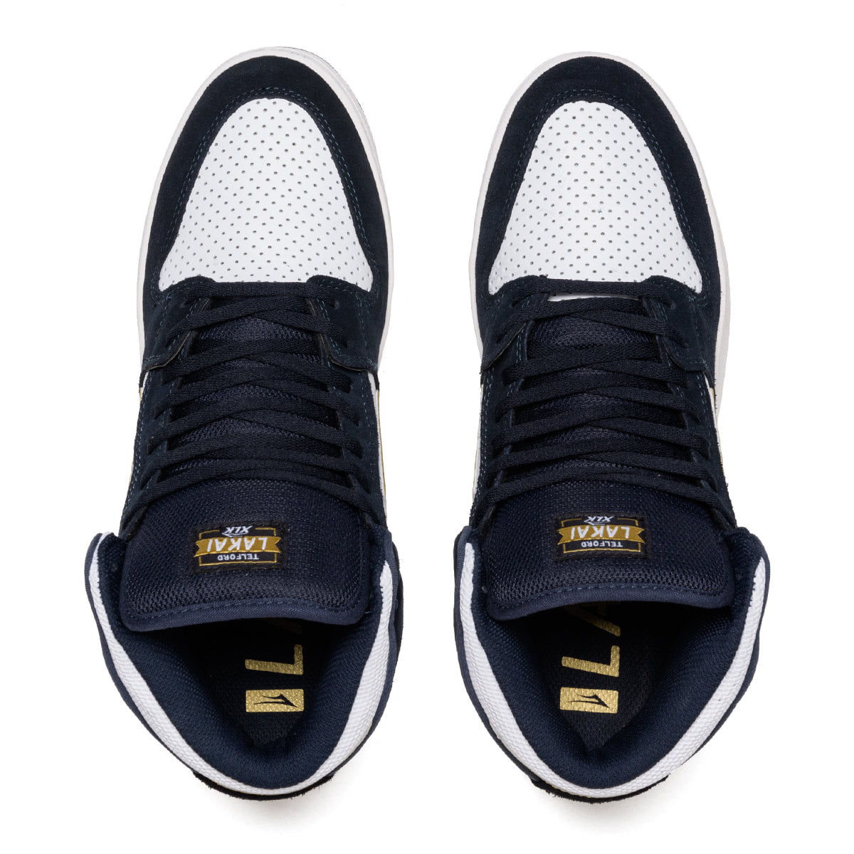 Telford (Navy/White Suede)