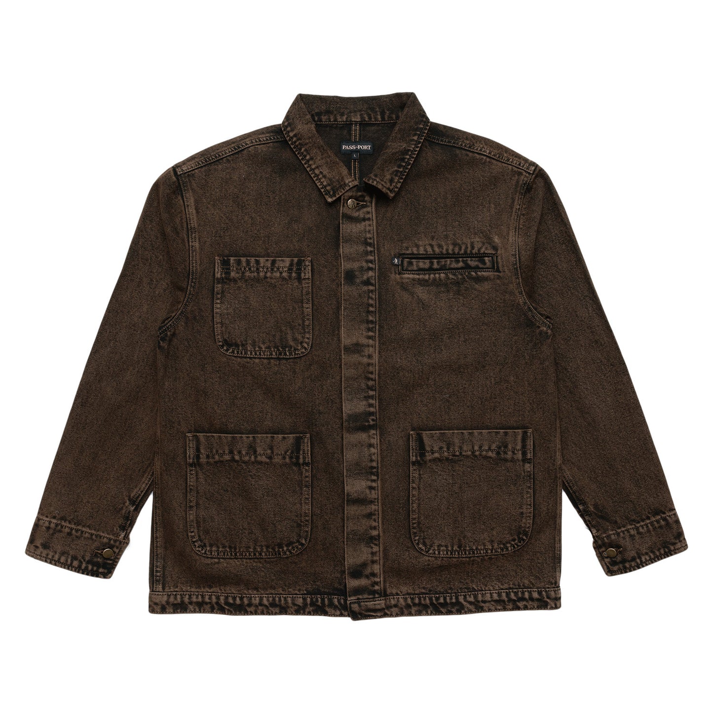 Pass~Port Workers Club Painters Jacket (Over-Dye Brown)