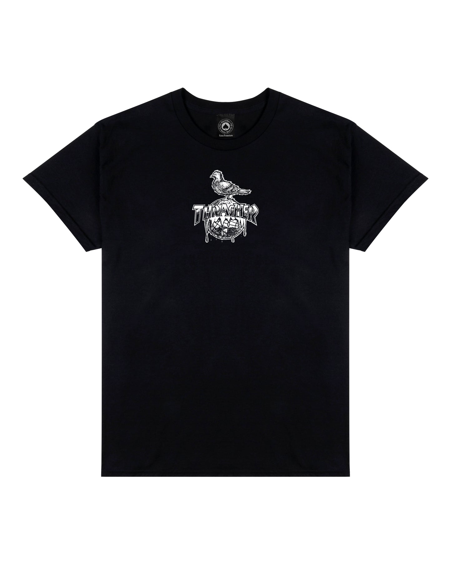 Thrasher X Antihero Cover The Earth T-Shirt (Black)