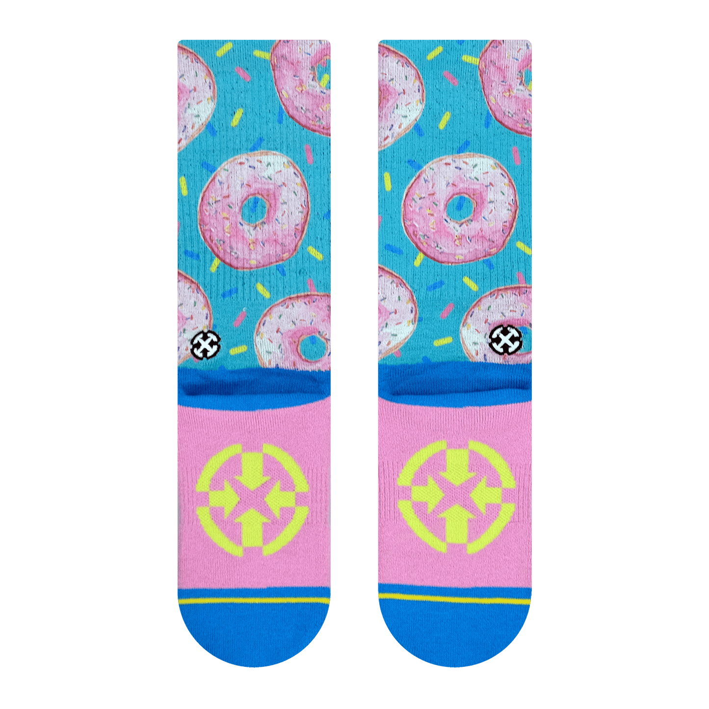 MERGE4 DONUT PASTRY CREW SOCKS WITH ART BY HANNA MINCK