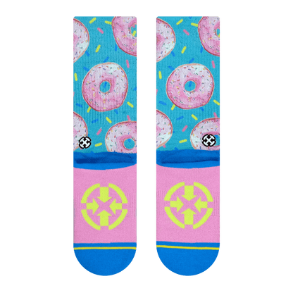 MERGE4 DONUT PASTRY CREW SOCKS WITH ART BY HANNA MINCK